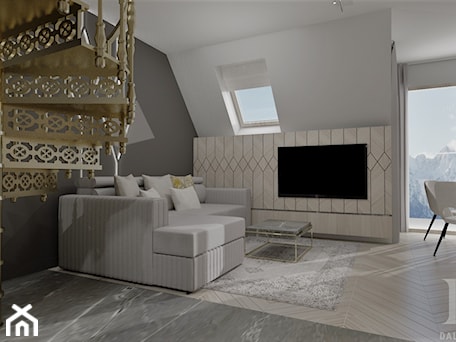 Aranżacje wnętrz - Salon: APARTAMENT KRÓLOWA ŚNIEGU ZAKOPANE - Salon, styl nowoczesny - DALMIKO DESIGN Pracownia Projektowa. Przeglądaj, dodawaj i zapisuj najlepsze zdjęcia, pomysły i inspiracje designerskie. W bazie mamy już prawie milion fotografii!