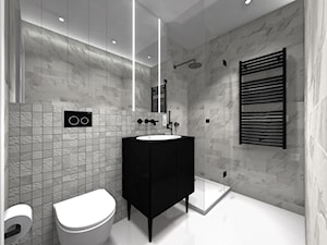 DOM Z KOZĄ - Średnia bez okna z punktowym oświetleniem łazienka, styl nowoczesny - zdjęcie od DALMIKO DESIGN Pracownia Projektowa