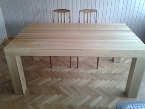 Dębowy stół o wymiarach 180cm x 90 cm - zdjęcie od Usługi stolarskie tokarstwo Szczygieł