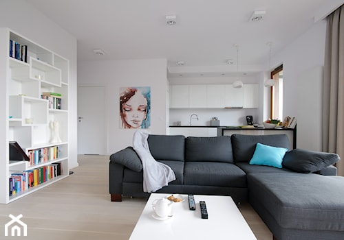 Apartament na Mokotowie-realizacja - Salon, styl nowoczesny - zdjęcie od ZAWICKA-ID Projektowanie wnętrz