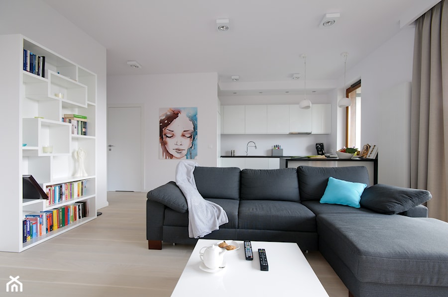 Apartament na Mokotowie-realizacja - Salon, styl nowoczesny - zdjęcie od ZAWICKA-ID Projektowanie wnętrz