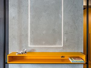 Realizacja projektu soft loft - Salon, styl industrialny - zdjęcie od ZAWICKA-ID Projektowanie wnętrz