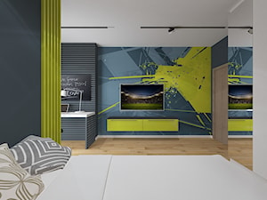 Designerski wystrój pokoju nastolatka - zdjęcie od ZAWICKA-ID Projektowanie wnętrz