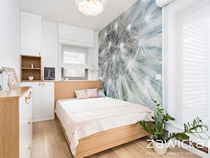 Pastelowa sypialnia - zdjęcie od ZAWICKA-ID Projektowanie wnętrz