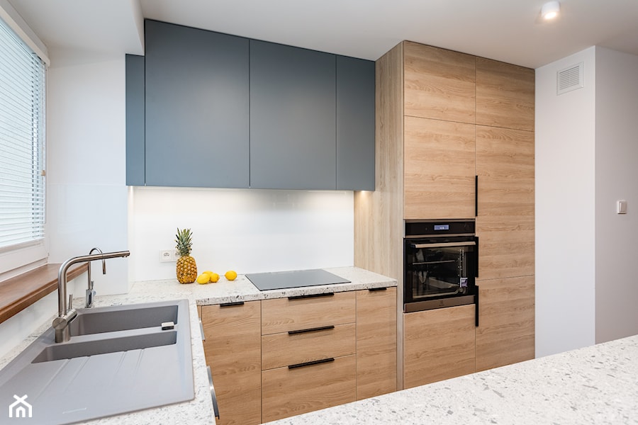Remont generalny 54 m2 - Kuchnia, styl nowoczesny - zdjęcie od ZAWICKA-ID Projektowanie wnętrz