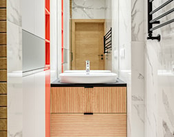 66m2 Królikarnia - Mała bez okna łazienka, styl nowoczesny - zdjęcie od ZAWICKA-ID Projektowanie wnętrz - Homebook