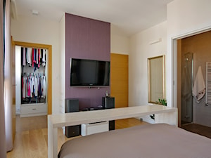 Apartament dla 4-osobowej rodziny - Sypialnia, styl nowoczesny - zdjęcie od ZAWICKA-ID Projektowanie wnętrz