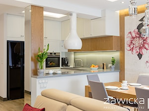 Dom jednorodzinny pod Warszawą - konkurs - Kuchnia, styl nowoczesny - zdjęcie od ZAWICKA-ID Projektowanie wnętrz