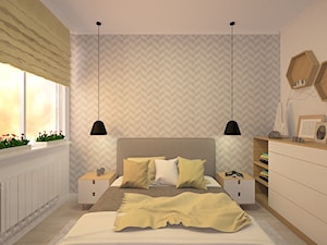 Sypialnia w stylu skandynawskim - zdjęcie od ZAWICKA-ID Projektowanie wnętrz