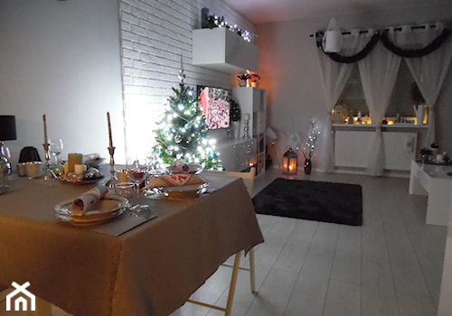 #mojeswieta - Średnia szara jadalnia w salonie - zdjęcie od Iweet