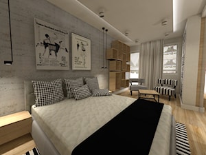 Sypialnia, styl minimalistyczny - zdjęcie od Projektowanie i aranżacja wnętrz mieszkalnych i komercyjnych