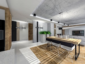 dom Lubin - Jadalnia, styl nowoczesny - zdjęcie od Projektowanie i aranżacja wnętrz mieszkalnych i komercyjnych