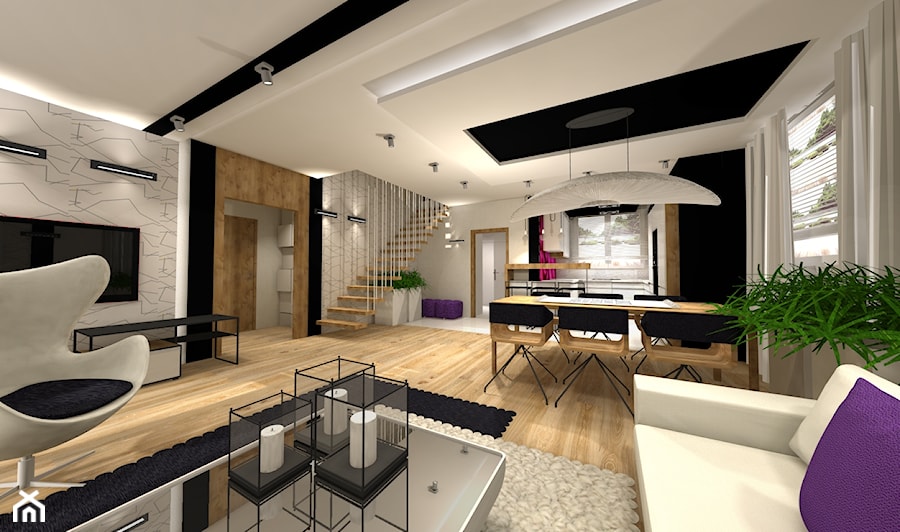 dom Legnica - Jadalnia, styl minimalistyczny - zdjęcie od Projektowanie i aranżacja wnętrz mieszkalnych i komercyjnych