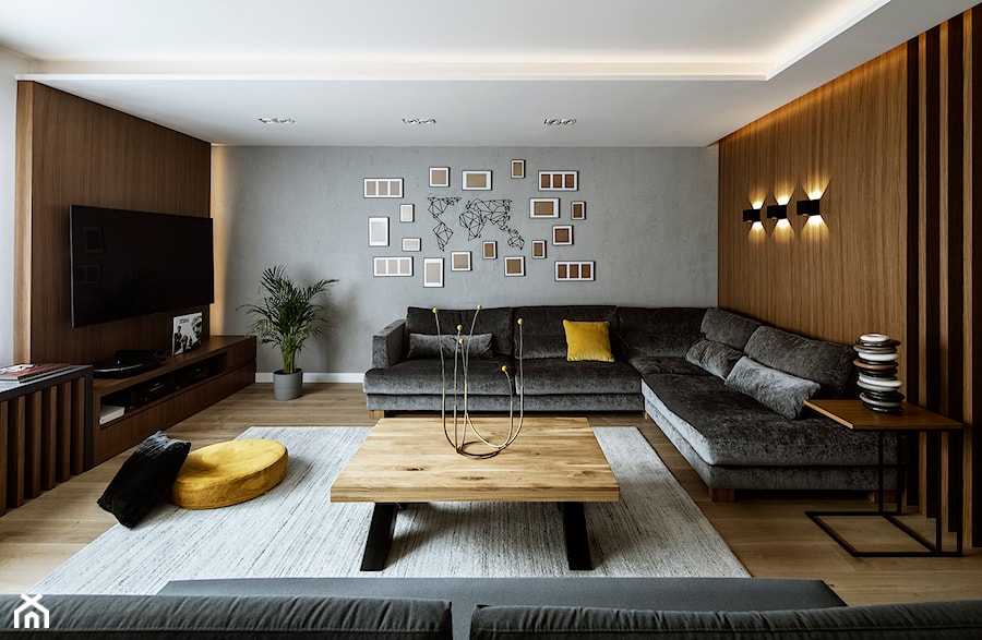 Apartament 150m2 - Salon, styl nowoczesny - zdjęcie od PELIKAM