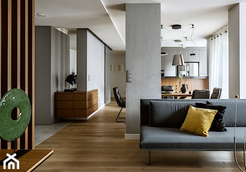 Apartament 150m2 - Salon, styl skandynawski - zdjęcie od PELIKAM