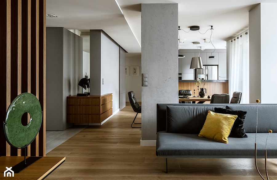Apartament 150m2 - Salon, styl skandynawski - zdjęcie od PELIKAM