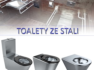Toalety podwieszane, Toalety stojące ze stali nierdzewnej - zdjęcie od Akcjum