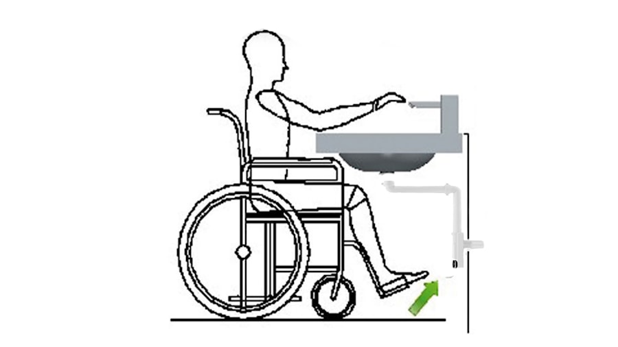 Syfon Umywalkowy dla niepełnosprawnych 8274.01 - zdjęcie od Akcjum