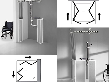 Aranżacje wnętrz - Łazienka: Kabiny niskie dla osób niepełnosprawnych na wózkach - Akcjum . Przeglądaj, dodawaj i zapisuj najlepsze zdjęcia, pomysły i inspiracje designerskie. W bazie mamy już prawie milion fotografii!