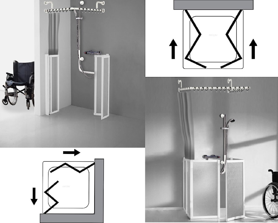 Kabiny niskie dla osób niepełnosprawnych na wózkach - zdjęcie od Akcjum