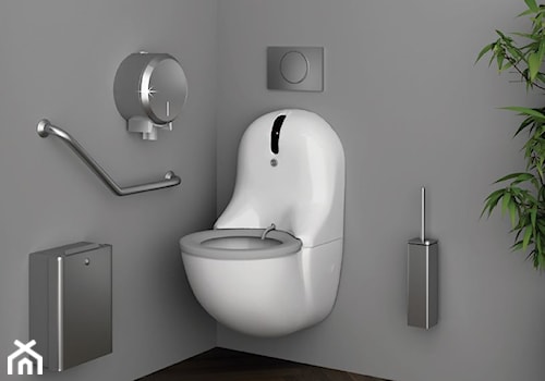 Toaleta samoczyszcząca w łazience publicznej - zdjęcie od Akcjum