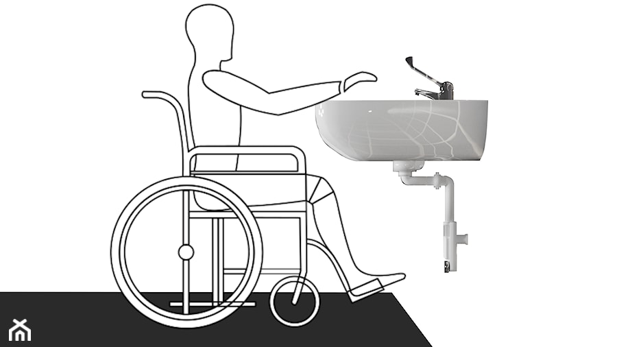Syfon ABS umywalkowy dla niepełnosprawnych 8274.01 - zdjęcie od Akcjum
