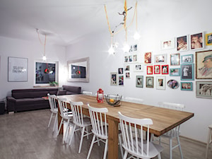 Parter w domu jednorodzinnym - Salon, styl skandynawski - zdjęcie od Patyna Projekt