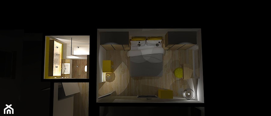 Sypialnia, styl nowoczesny - zdjęcie od Patyna Projekt