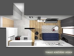Projekt Mieszkania Kraków - Salon, styl nowoczesny - zdjęcie od Tomasz Korżyński Design