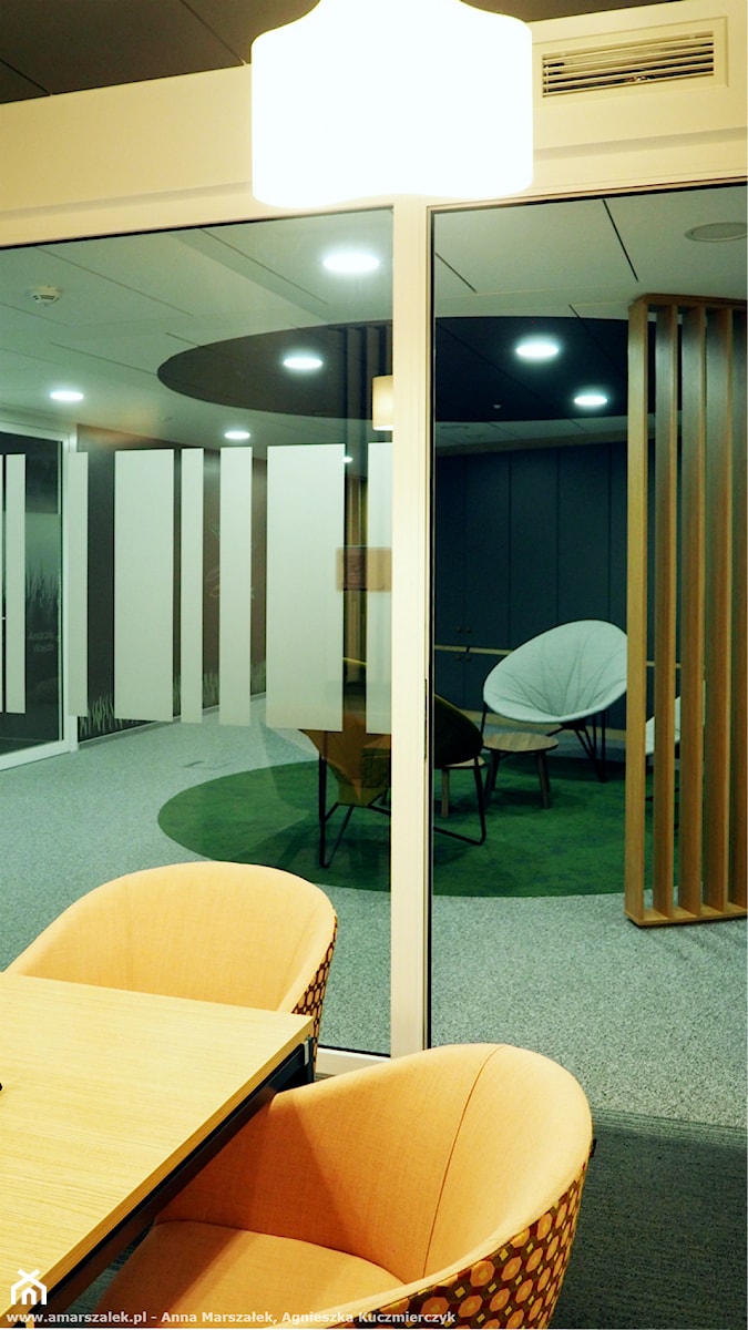 Biuro w domowym stylu - Duże biuro, styl nowoczesny - zdjęcie od Anna Maria Marszałek Studio Projektowe