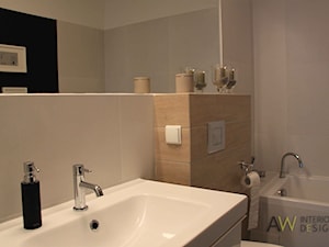 Apartemant Kraków - Średnia bez okna łazienka, styl nowoczesny - zdjęcie od AW INTERIOR DESIGN Agnieszka Wójcik