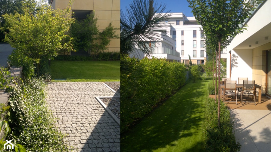 Ogród przy Al. Wilanowskiej 02 - Ogród, styl nowoczesny - zdjęcie od iGreen Architektura Krajobrazu i Miejskie Formy