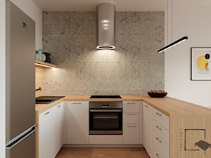 MIESZKANIE NR 83 - Kuchnia, styl minimalistyczny - zdjęcie od 4 kąty a stół 5