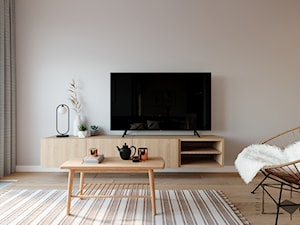 MIESZKANIE NR 83 - Salon, styl minimalistyczny - zdjęcie od 4 kąty a stół 5