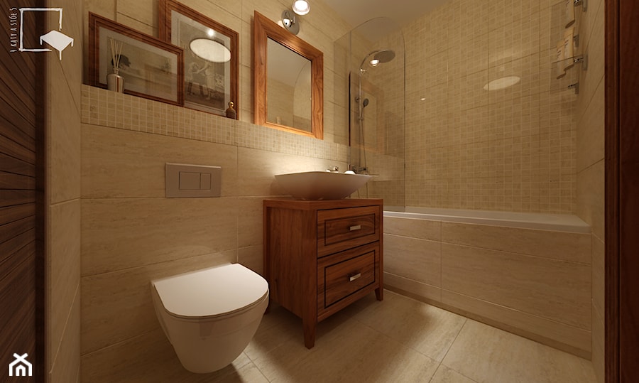 Nowodwory - Średnia bez okna z punktowym oświetleniem łazienka, styl tradycyjny - zdjęcie od 4 kąty a stół 5