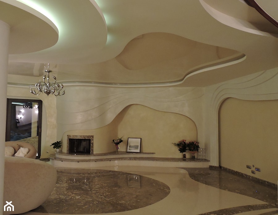 Projekty rezydencji Villanette- salon w rezydencji AMADEO 2 - zdjęcie od Architekci VILLANETTE