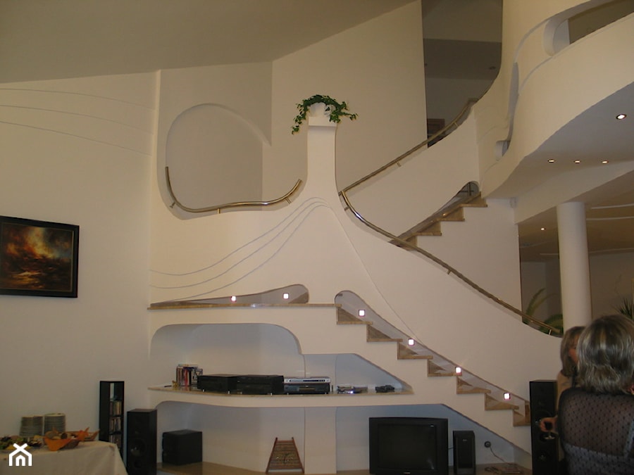 Projekt rezydencji Villanette - KALCYT - salon - zdjęcie od Architekci VILLANETTE