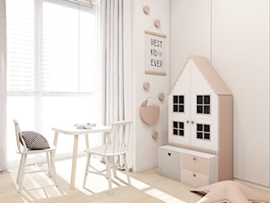 Mieszkanie Kraków - Średni biały pokój dziecka dla dziecka dla dziewczynki, styl nowoczesny - zdjęcie od FOORMA Pracownia Architektury Wnętrz