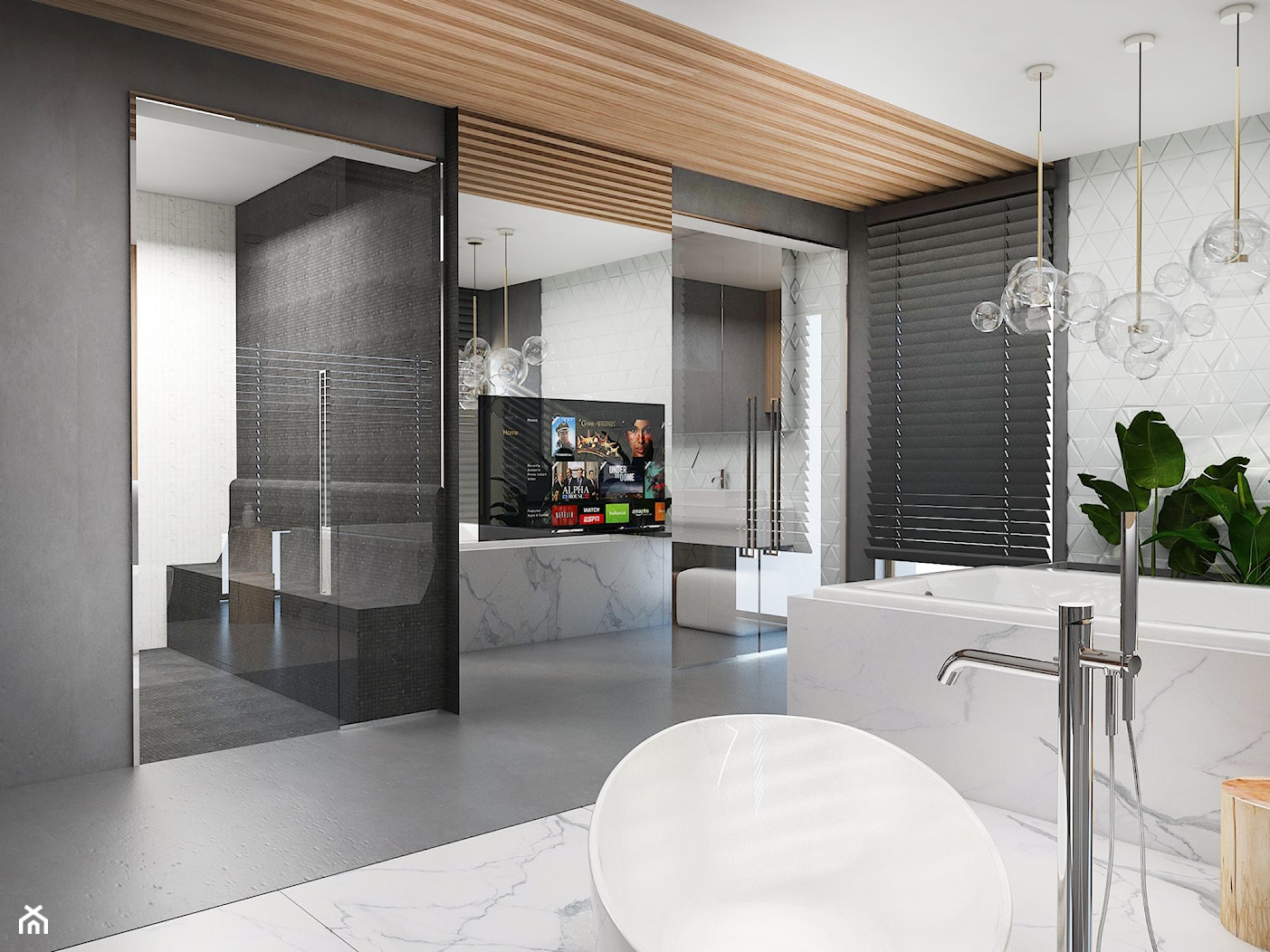 Salon łazienkowy - Duża jako pokój kąpielowy łazienka z oknem, styl nowoczesny - zdjęcie od FOORMA Pracownia Architektury Wnętrz - Homebook