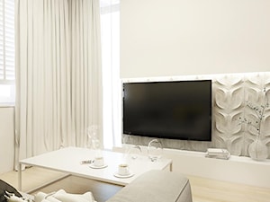 Mieszkanie w Warszawie - Mały biały salon, styl nowoczesny - zdjęcie od FOORMA Pracownia Architektury Wnętrz