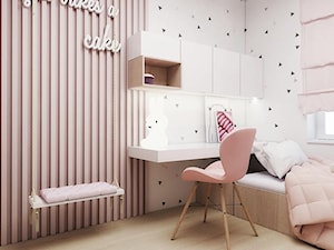 Sypialnia 2 - Średni biały pokój dziecka dla dziecka dla nastolatka dla dziewczynki, styl nowoczesny - zdjęcie od FOORMA Pracownia Architektury Wnętrz