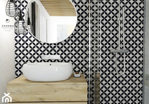Łazienka - Mała łazienka, styl vintage - zdjęcie od FOORMA Pracownia Architektury Wnętrz