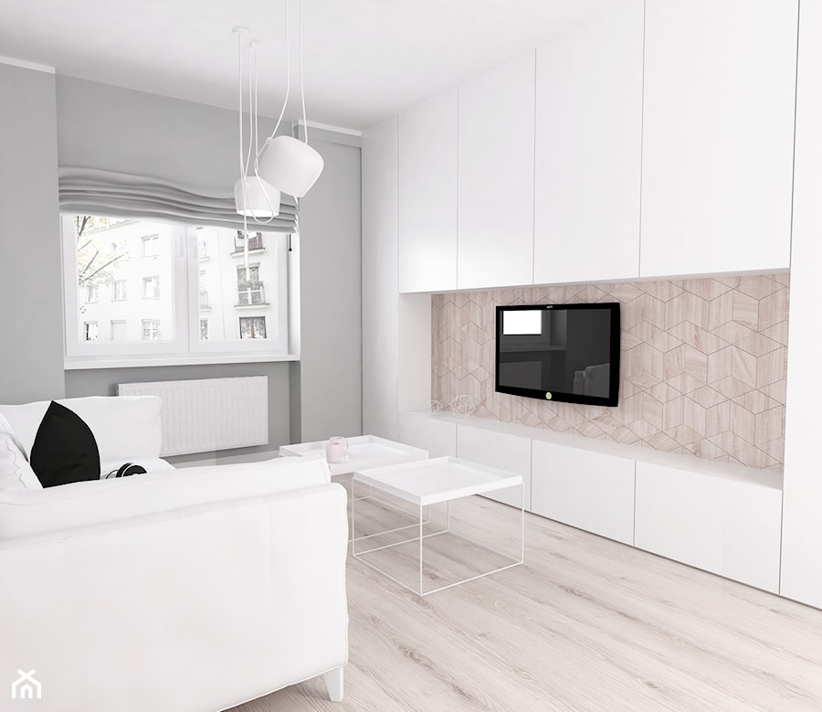 Mieszkanie Gliwice - Salon, styl nowoczesny - zdjęcie od FOORMA Pracownia Architektury Wnętrz