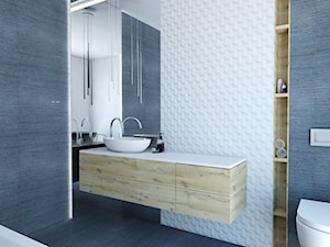 Łazienka Gliwice - Średnia bez okna łazienka, styl nowoczesny - zdjęcie od FOORMA Pracownia Architektury Wnętrz