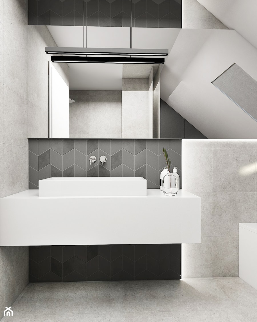 łazienka na poddaszu - Łazienka, styl nowoczesny - zdjęcie od FOORMA Pracownia Architektury Wnętrz