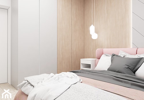 Atal Katowice - Mała szara sypialnia, styl nowoczesny - zdjęcie od FOORMA Pracownia Architektury Wnętrz