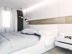 Salon - Średnia szara sypialnia, styl nowoczesny - zdjęcie od FOORMA Pracownia Architektury Wnętrz