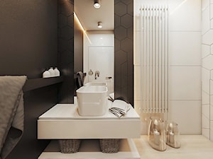 Łazienki - Mała na poddaszu bez okna łazienka, styl skandynawski - zdjęcie od FOORMA Pracownia Architektury Wnętrz