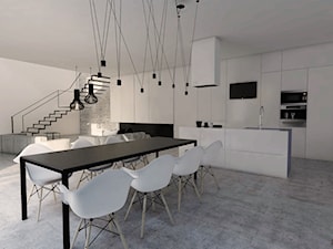 Projekt plomby domu jednorodzinnego Gliwice - Kuchnia, styl minimalistyczny - zdjęcie od FOORMA Pracownia Architektury Wnętrz