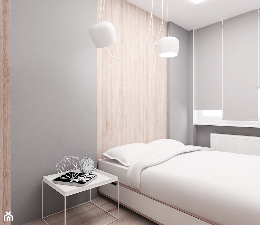 Mieszkanie Gliwice - Sypialnia, styl nowoczesny - zdjęcie od FOORMA Pracownia Architektury Wnętrz